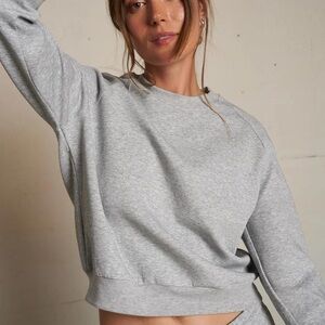 Urban Outfitters - By Corpus Gray Cropped Pullover